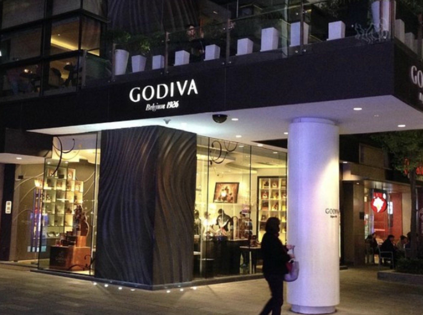The Godiva flagship store in Shanghai's Xintandi district. The district is a famous hub for its residential, office, retail, entertainment and cultural properties in the heart of the city.