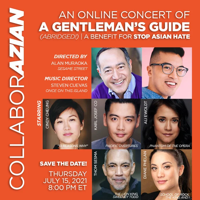 CollaborAzian announces its all-star benefit concert of A GENTLEMAN’S GUIDE for Stop AAPI Hate