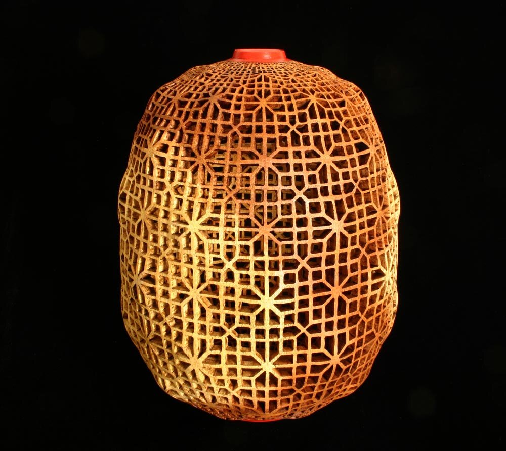 Lattice in the Clouds II, Mesquite, 10" tall x 8" dia. (#637)