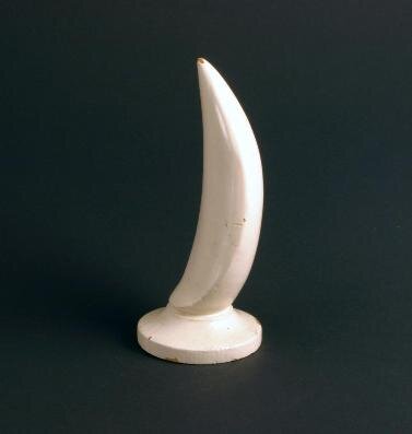 Multi-axis exercise, 1973, painted pine, inspired by images of sails on the sea.