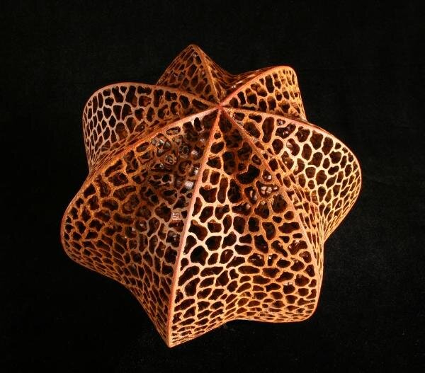 Septa-spheroid 1, Mesquite, 6" tall x 6" dia. (#704) 2017 AAW POP auction