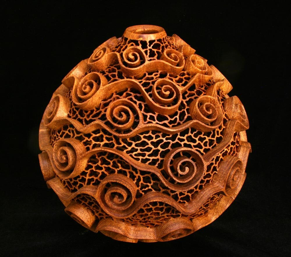 Coriolis, 2014, Mesquite
7" tall x 7" dia. (#684)