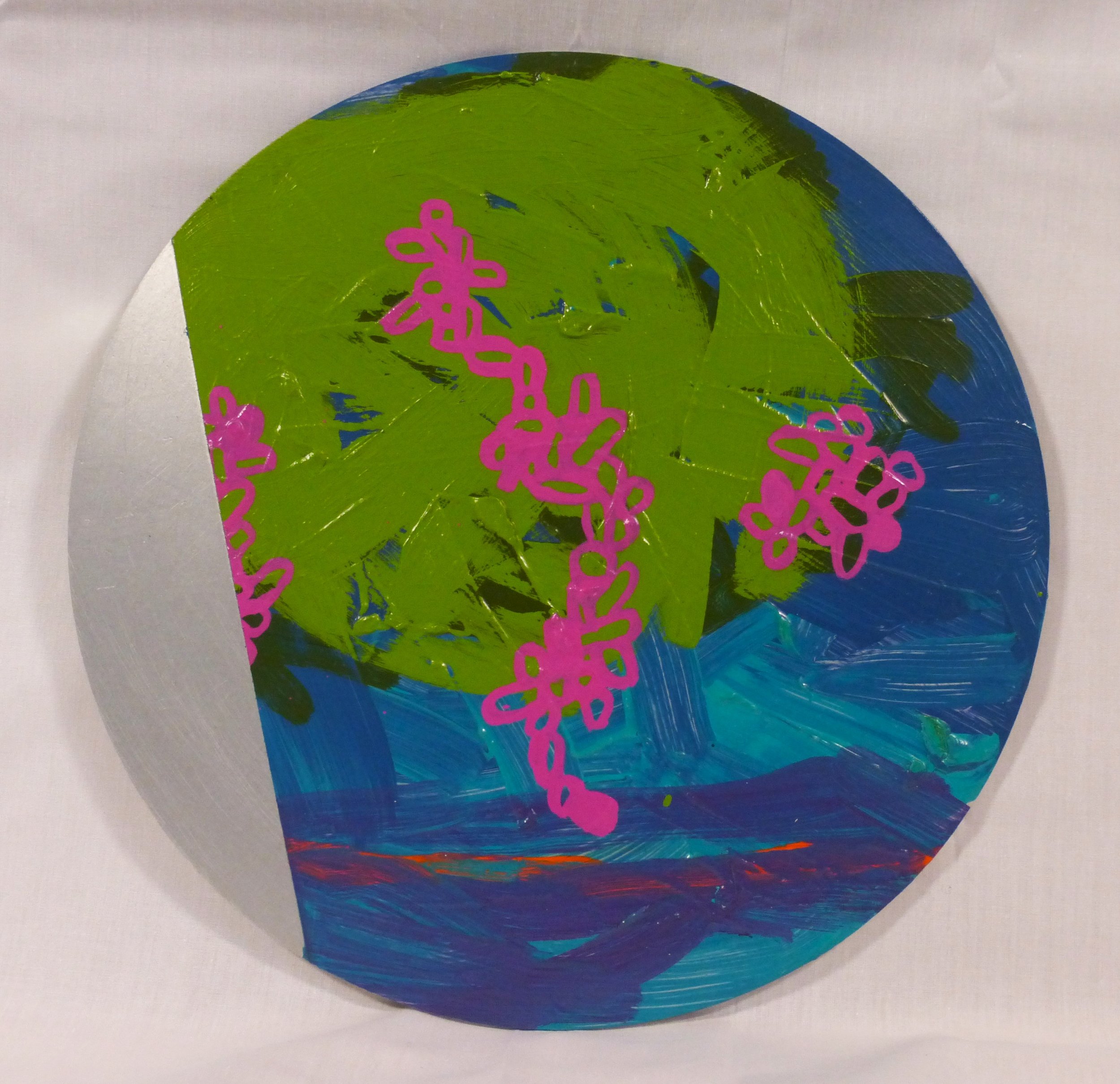 Semtex and Powdered Milk (series) Oil on Aluminium 25cm x 25cm