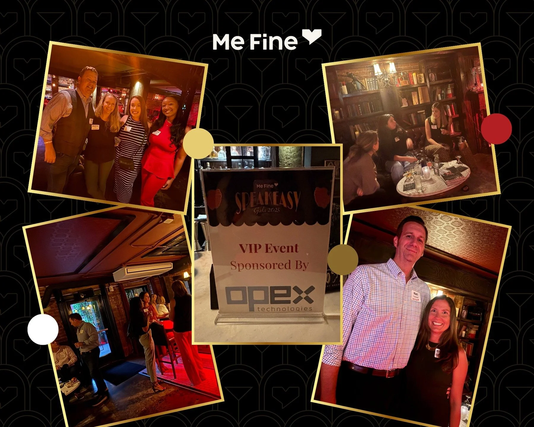 Cheers to our incredible Gala Sponsors! π₯π
We kicked off the countdown to the Me Fine Gala: Speakeasy Soirée with an exclusive VIP Reception at Watts & Ward, sponsored by Opex Technologies. 
Guests enjoyed specialty cocktails courtesy