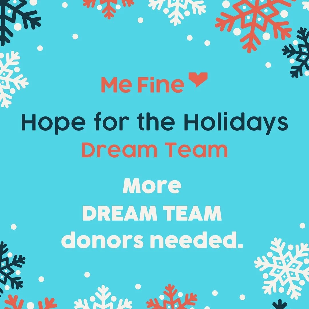 Referrals are pouring in, and the demand is greater than ever!

Unfortunately, families are experiencing a lack of the support they once relied on. Me Fine is stepping up to bridge the gaps that have emerged. In these challenging times, families are 