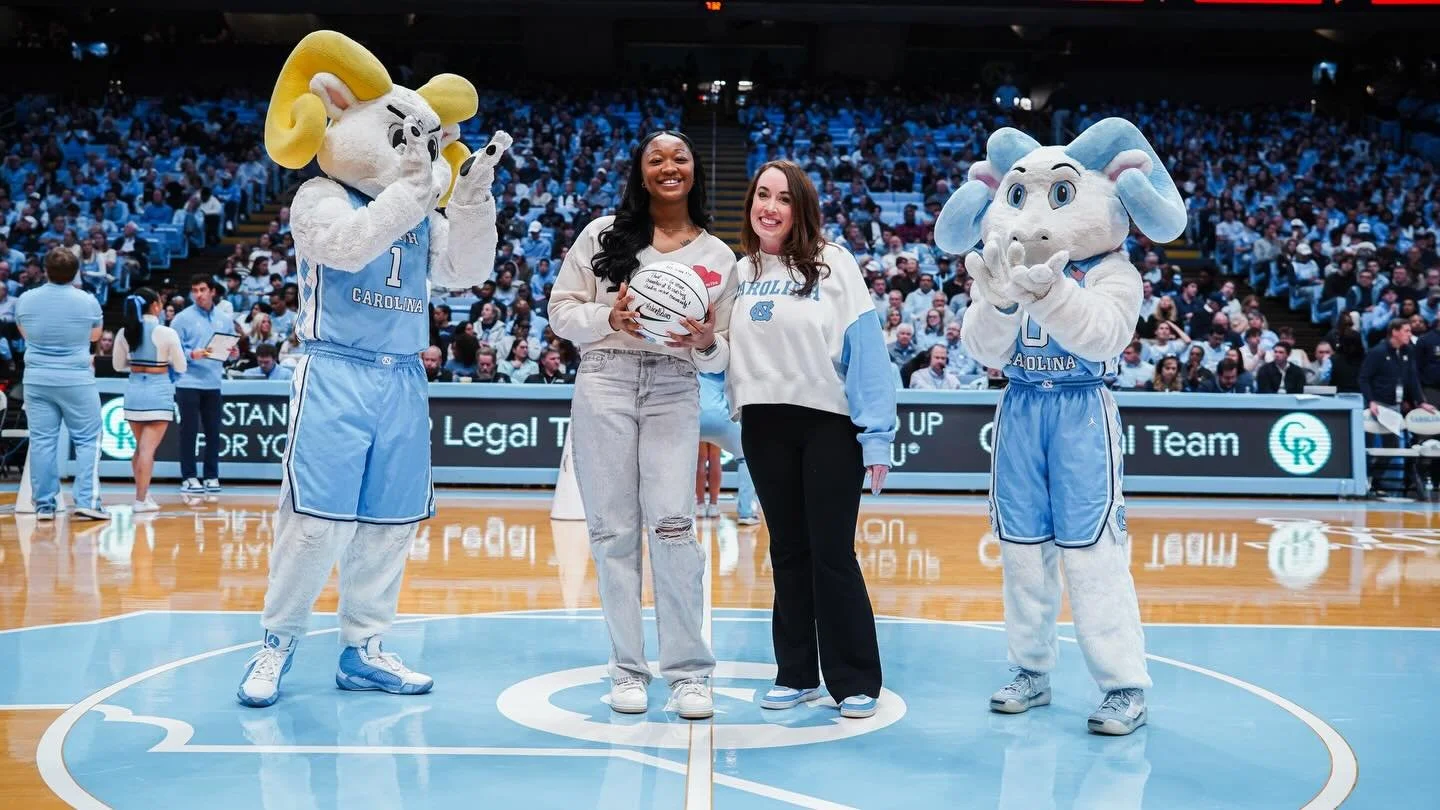 Last week, we were honored to be recognized by the North Carolina Men&rsquo;s Basketball program through the Bobbie Webb Davis Community Service Spotlight.

The UNC Men&rsquo;s Basketball team has supported Me Fine families by assembling toiletry kit