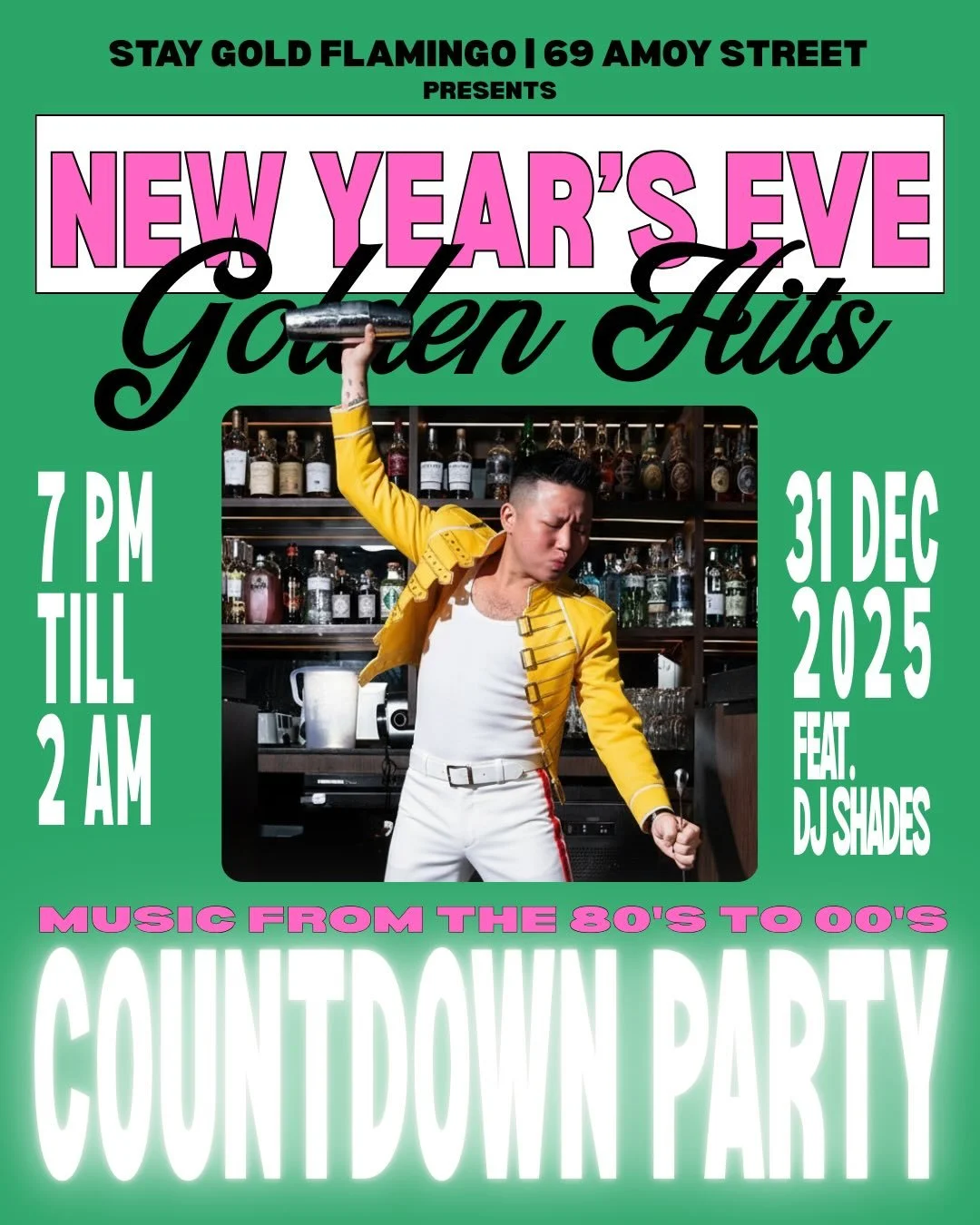 Ring in the new year with your favourite Rock &rsquo;n&rsquo; Roll crew.
Golden hits, hands in the air, drinks always full, this one&rsquo;s for dancing your way into 2026.

From 7PM till late, we&rsquo;re counting down with 80s to 00s anthems, free-