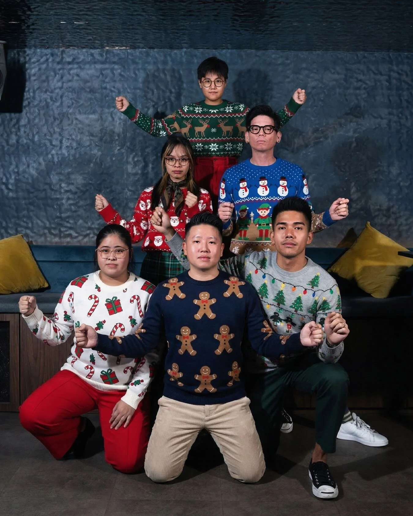 This year&rsquo;s tree is built from the people who make Stay Gold what it is, stacked the way we move in service: tight, steady, and lit from within.

Candles in hand, the room quiet for once, and the whole team standing together before the night ta