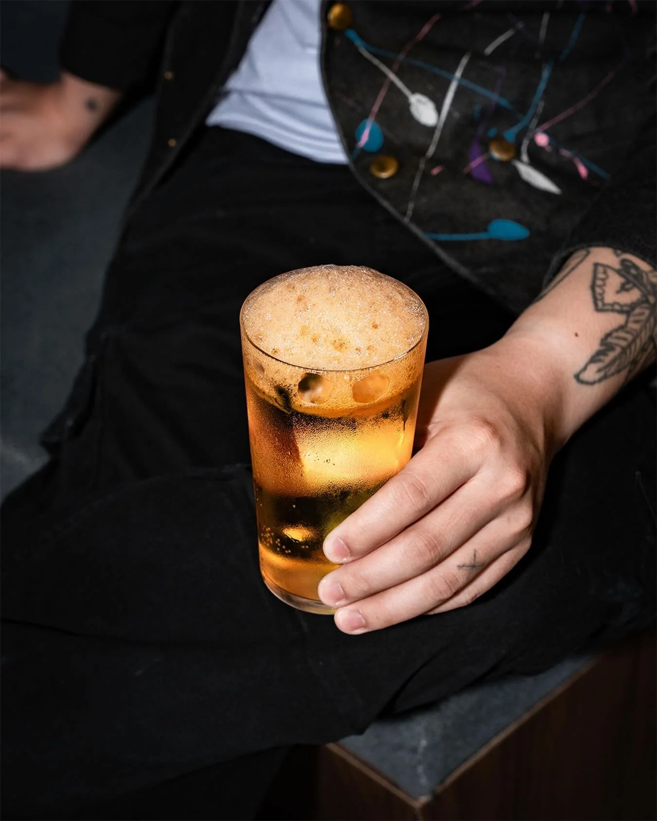 Mango.
Discarded rum, curry leaf blanco, orange flower water, carrot mango foam.

Bright, layered, and built to be held.