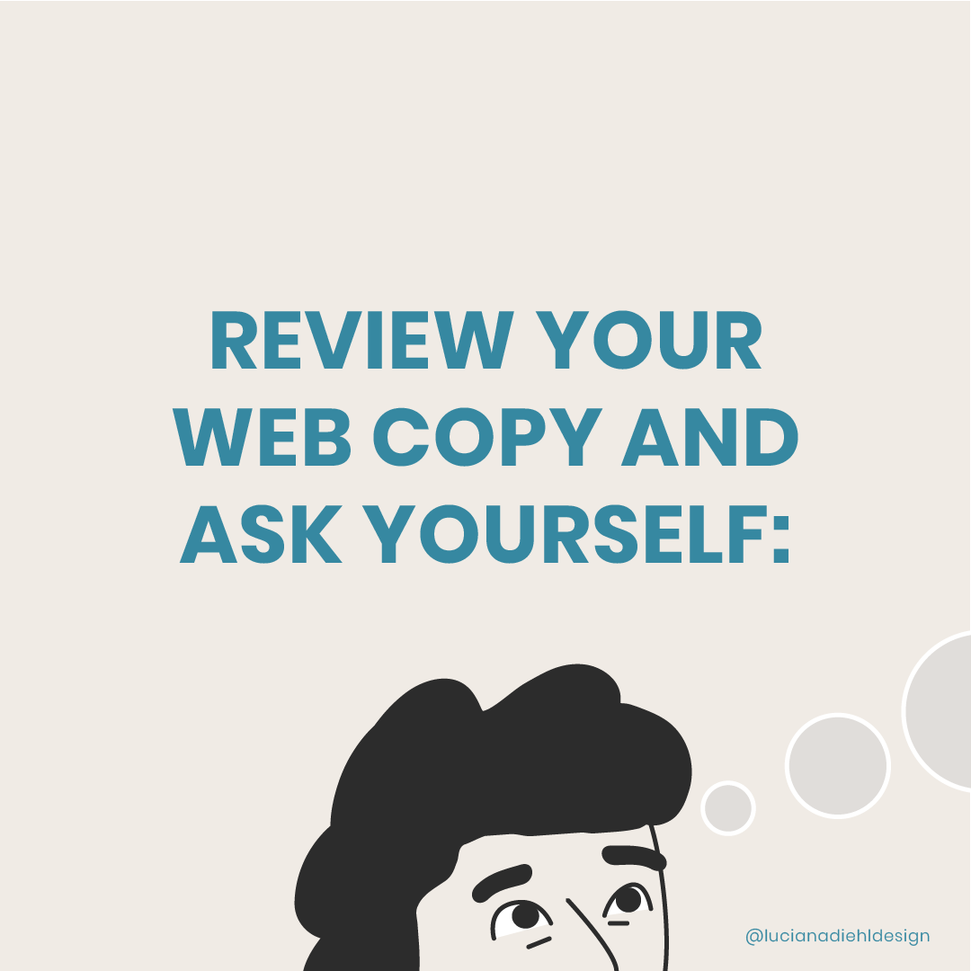 review your web copy