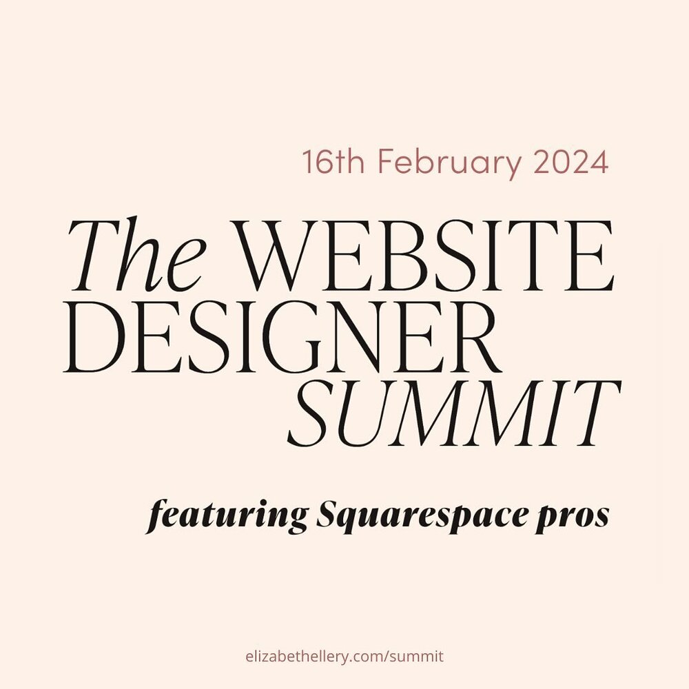 Delighted to be part of this web design summit. It&rsquo;s going to be a great day! Register to attend at https://www.elizabethellery.com/summit 

#squarespacehacks #squarespacecommerce #squarespacecss #squarespace #squarespacedesigner
