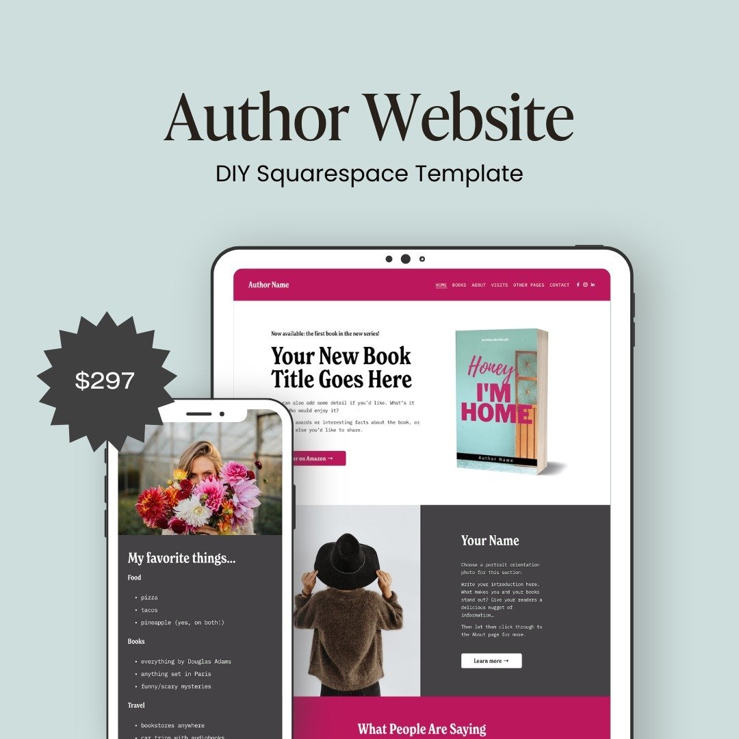 Are you an author who needs a new or updated website? The Scribe template gives you a headstart with your Squarespace website. Swap out the text and images and launch your new website to grow your community of readers.
https://christyprice.com/square