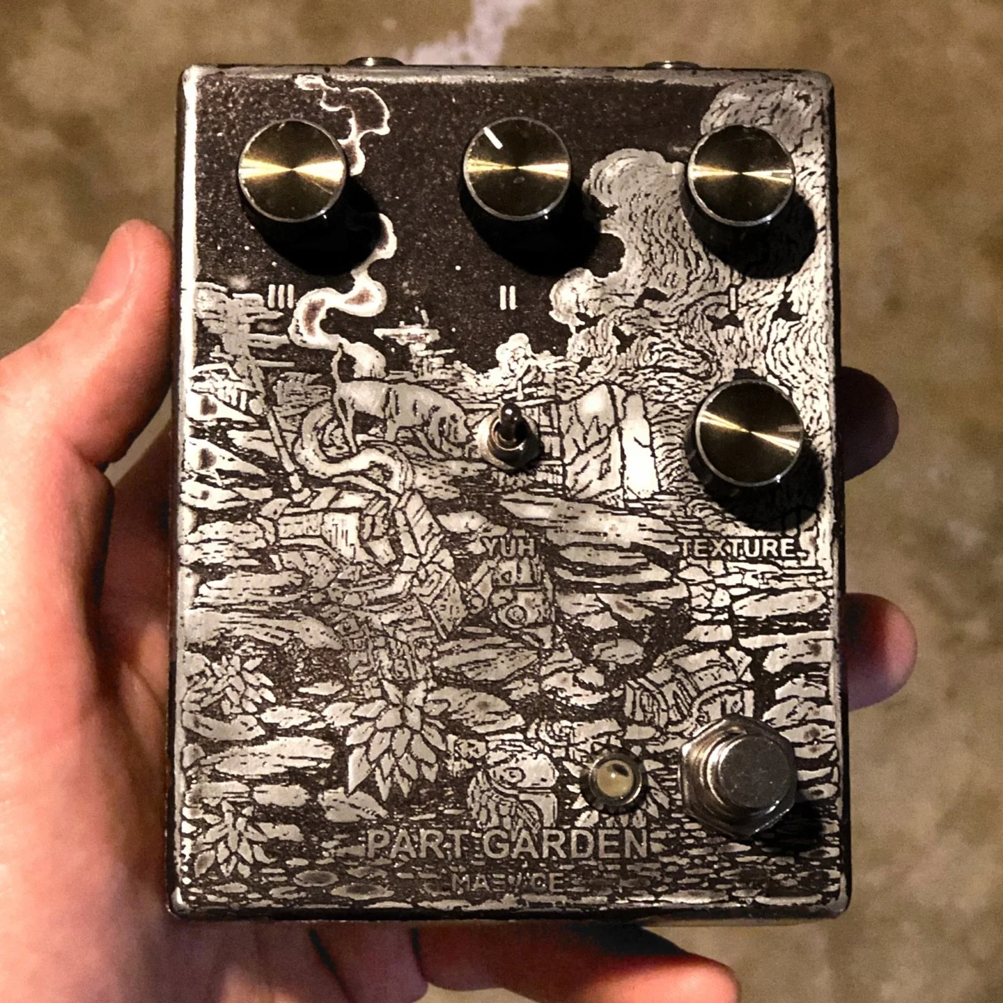 At the end of 2019, I remember receiving a package in the mail and it being a Part Garden PCB which followed my venture into acid etching in 2020. Part Garden was the first pedal that sparked the thought:

 &ldquo;Hey, this actually turned out good. 