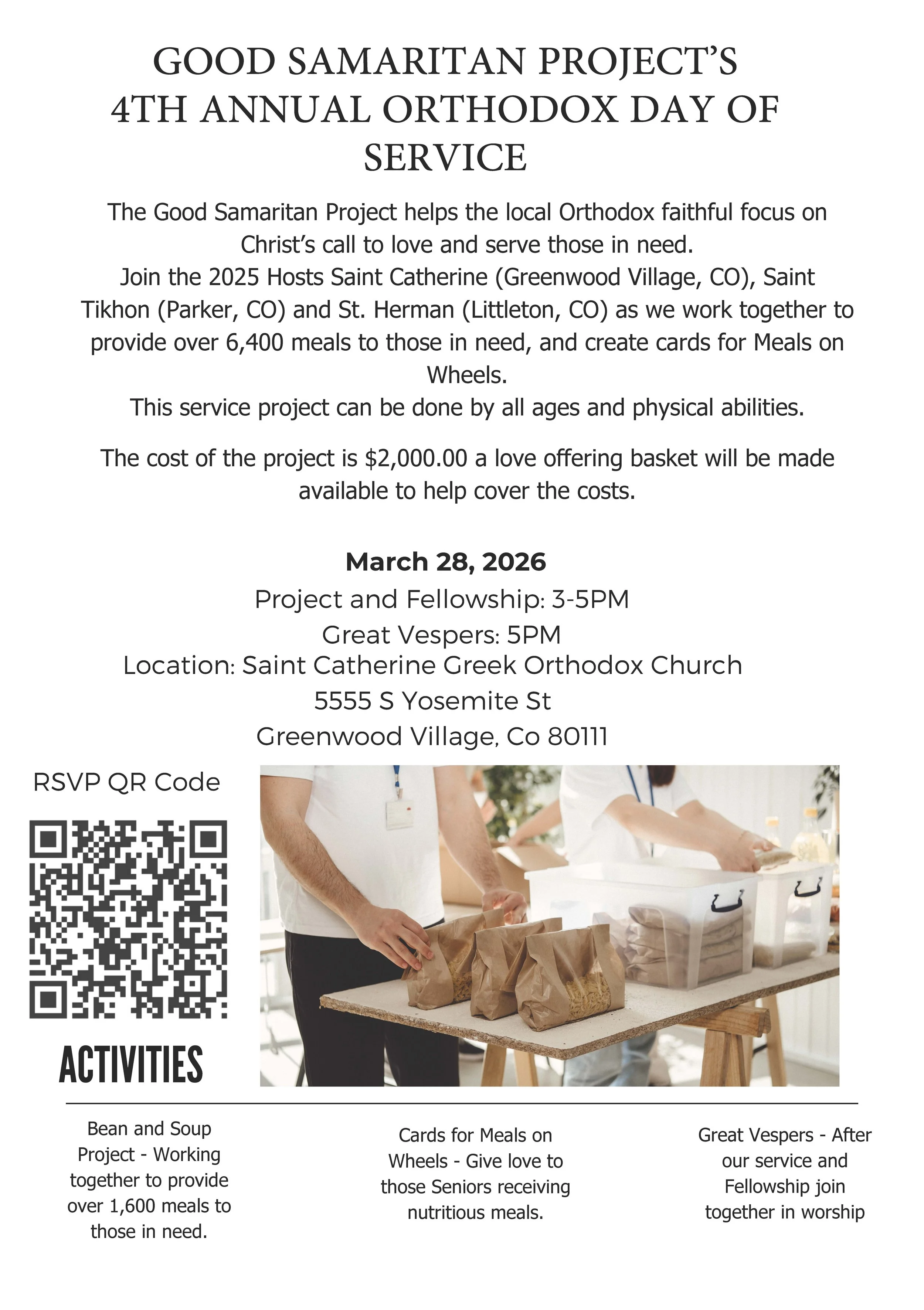 Good Samaritan Project's 4th Annual Orthodox Day of Service