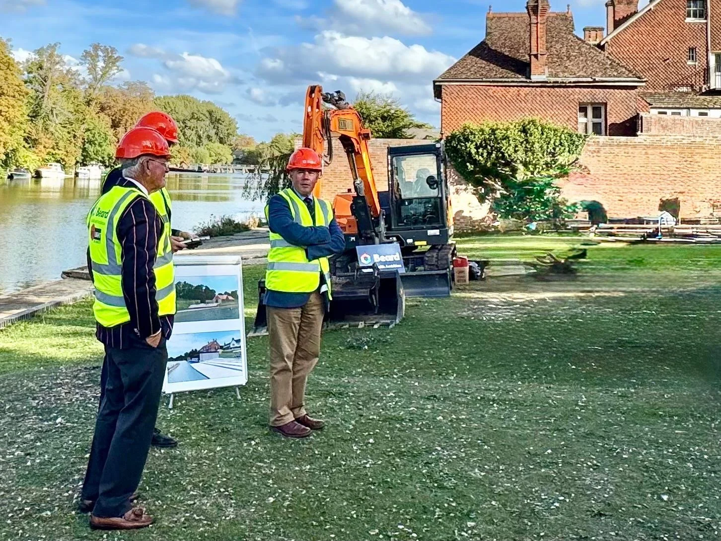 Breaking ground ceremony at Pangbourne College Boathouse