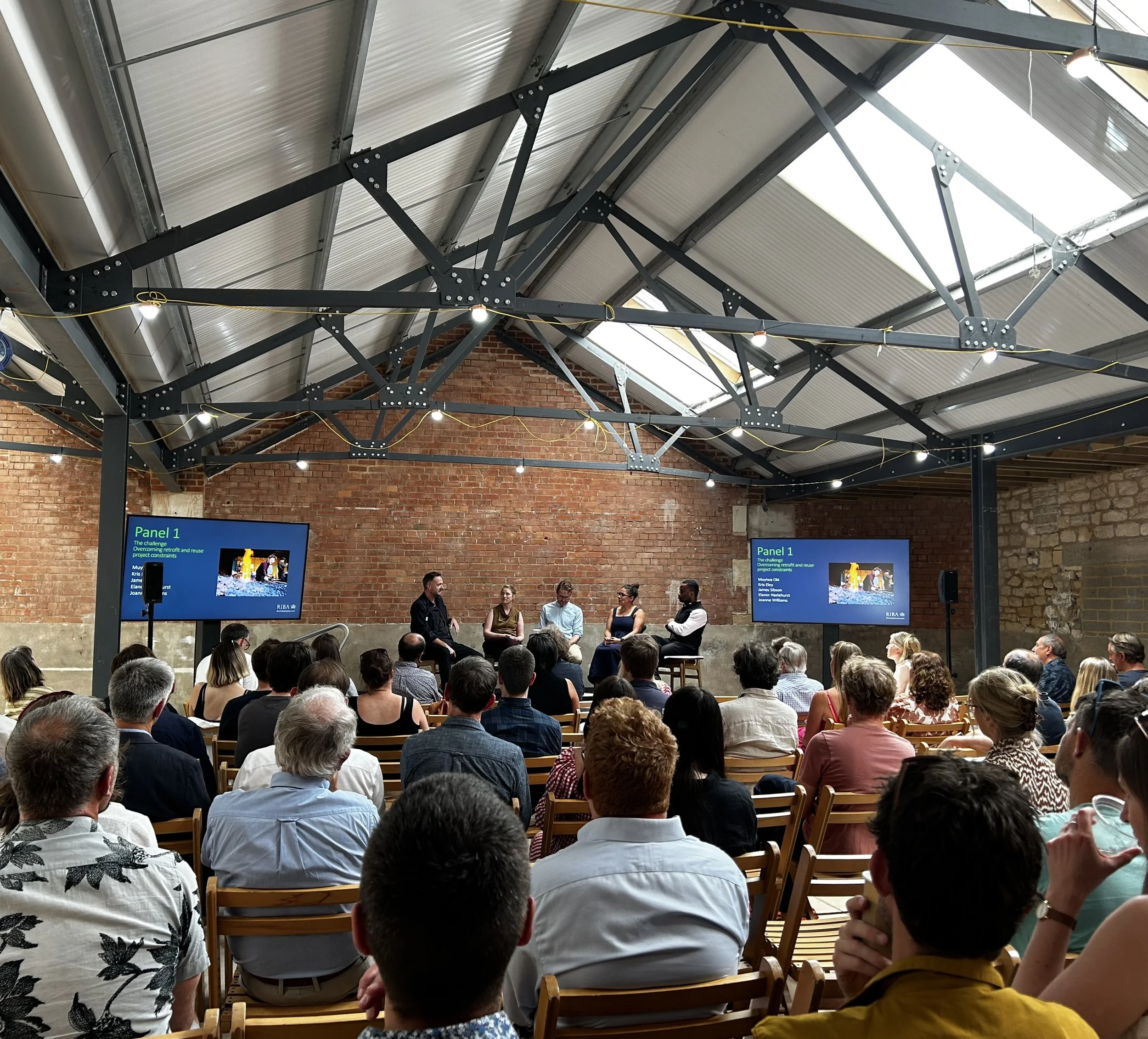 Kris Eley speaks at RIBA reuse symposium