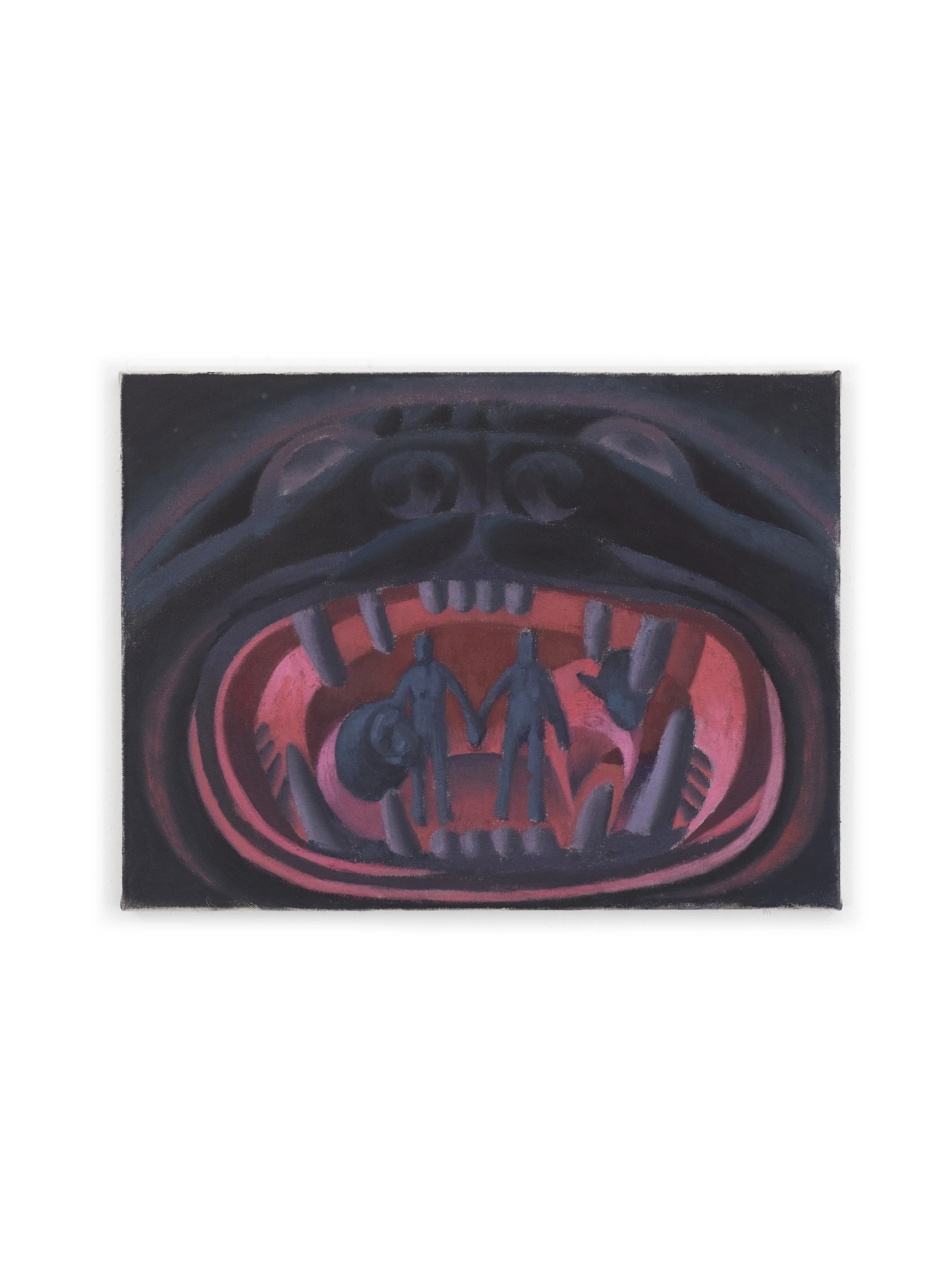 Twinborn (Gemellus), 2026. oil on stretched canvas. 12" x 16" 