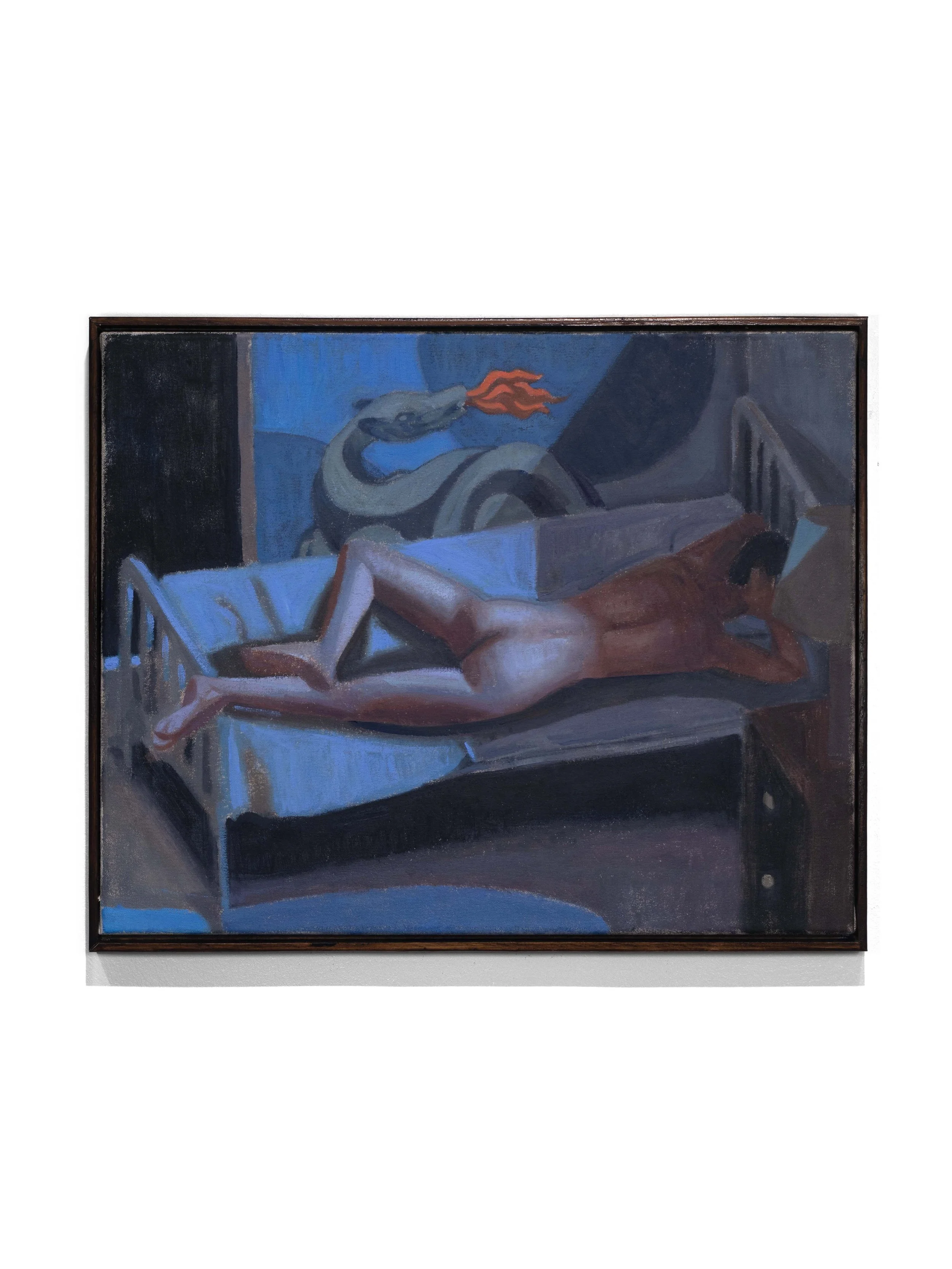 El Soñador / The Dreamer, 2026. Acrylic & oil on stretched canvas. 16" x 20" 