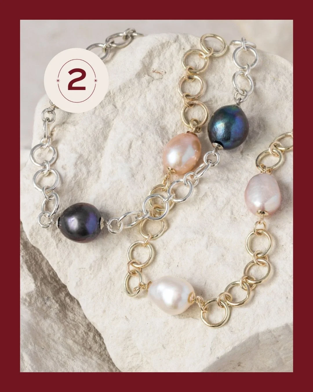 Day 2 illuminates the Helios Pearl Bracelets - where The Connoisseur&rsquo;s appreciation for quality meets The Storyteller&rsquo;s love of meaningful symbols ✨
⠀⠀⠀⠀⠀⠀⠀⠀⠀
Named for the sun god and moon goddess who brought light to the world, these br