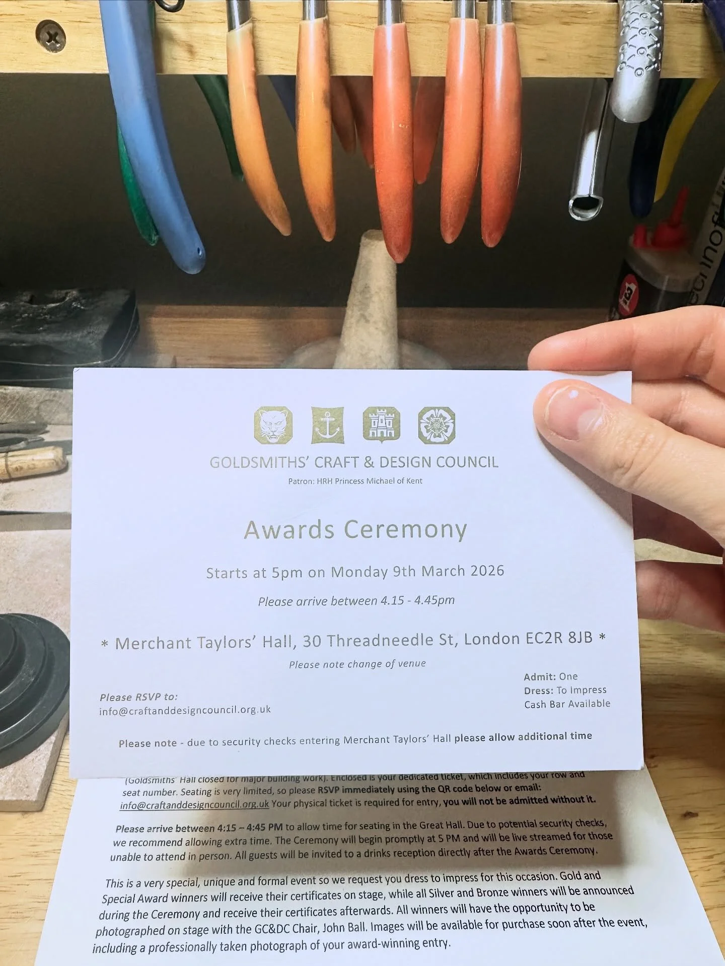 ✨BIG NEWS!✨ I am just THRILLED to announce that I have won an award at this year&rsquo;s Goldsmith&rsquo;s Craftsmanship and Design Competition?!

All will be revealed at the awards ceremony on the 9th March - eeek! Can&rsquo;t wait to meet and celeb