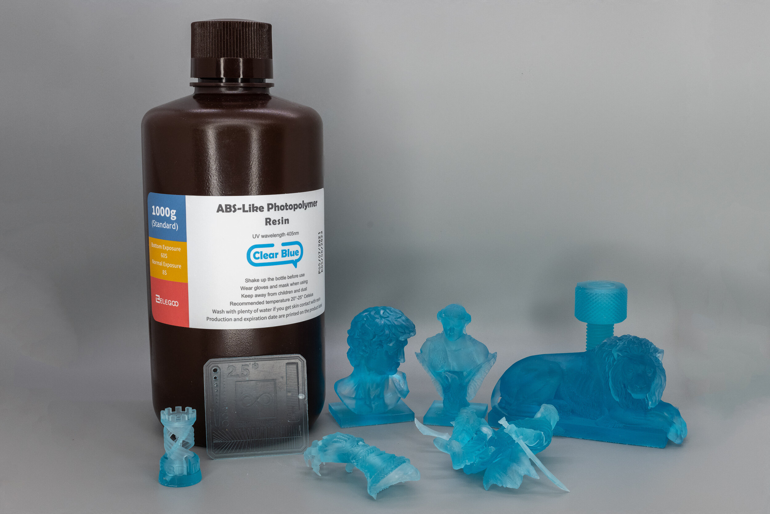 ELEGOO ABS-Like 3D Printer Resin, 405nm UV-Curing LCD Resin High