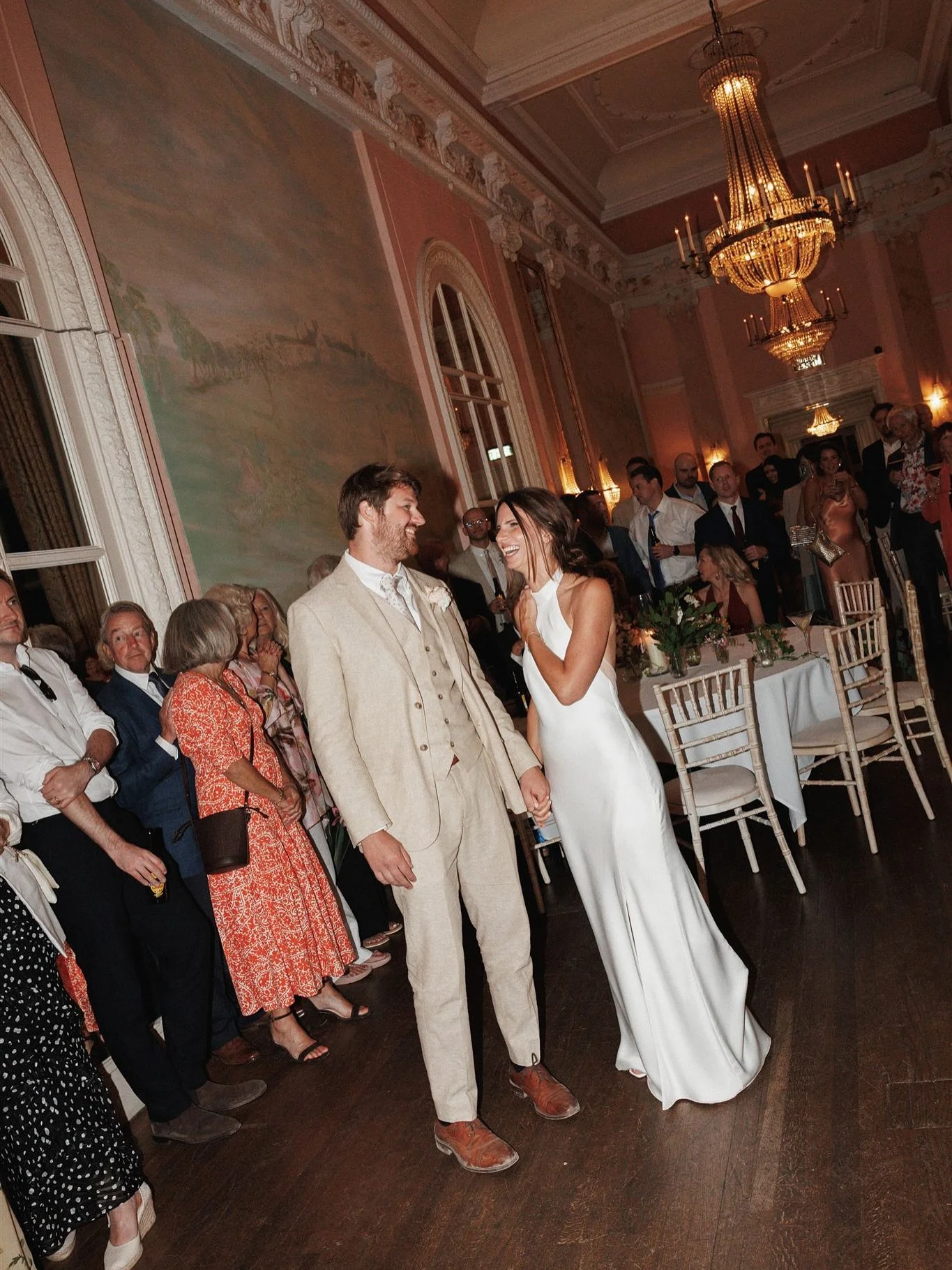 Char, Larry and these regal interiors 👑
So many pictures from Danesfield House felt like stills from a movie, one of the GRANDest weddings of 2025 with some of the loveliest people. Entrance music played by one of Char’s bridesmaids on the gr