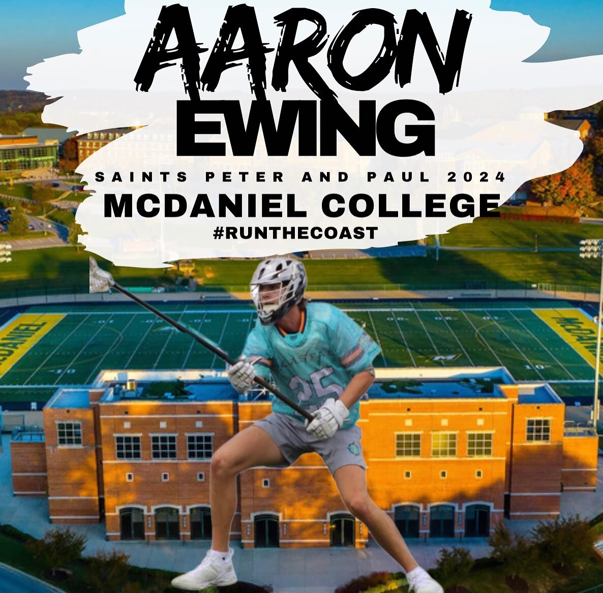 Congratulations to Aaron Ewing on committing to McDaniel College to play lacrosse! Good luck next year!🔱🥍🧡🩵
#RunTheCoast #GoneCoastal #LearnHerePlayThere