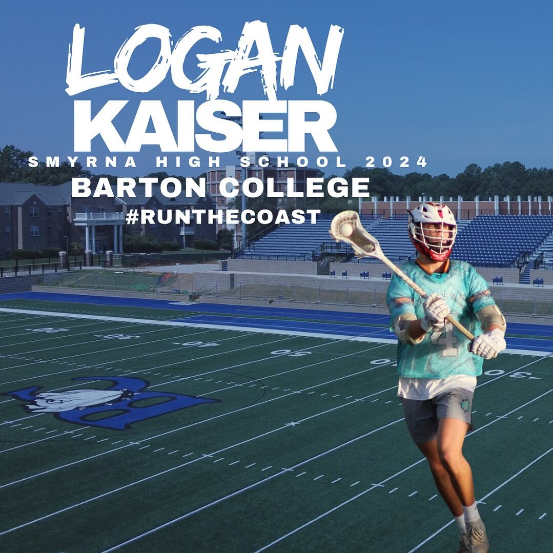 Congrats to 2024 Attackman Logan Kaiser on his commitment to Barton College! Good luck1🔱🥍🧡🩵
#RunTheCoast #GoneCoastal