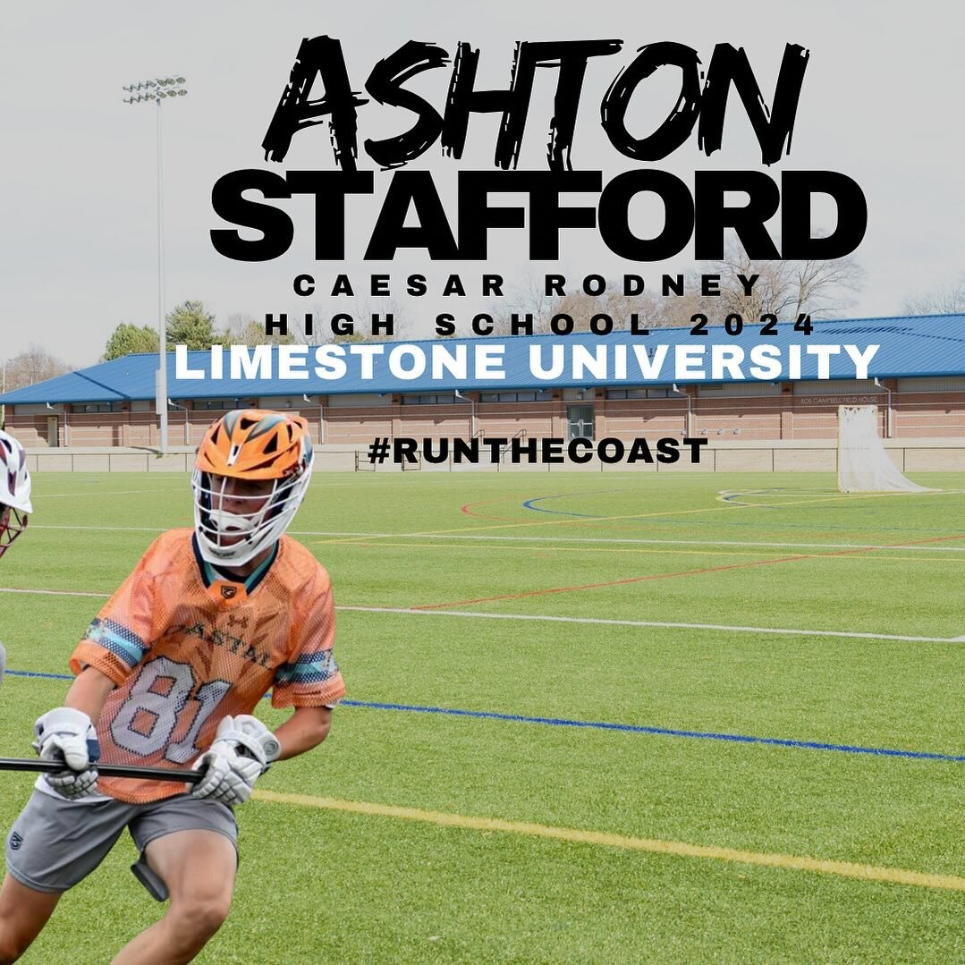 Congrats to 2024 LSM Ashton Stafford on his commitment to Limestone College! Good luck! 🔱🥍🧡🩵
#RunTheCoast #GoneCoastal