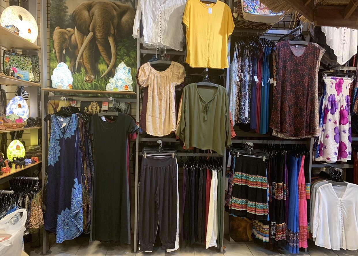 We make use of all the space in this little store.