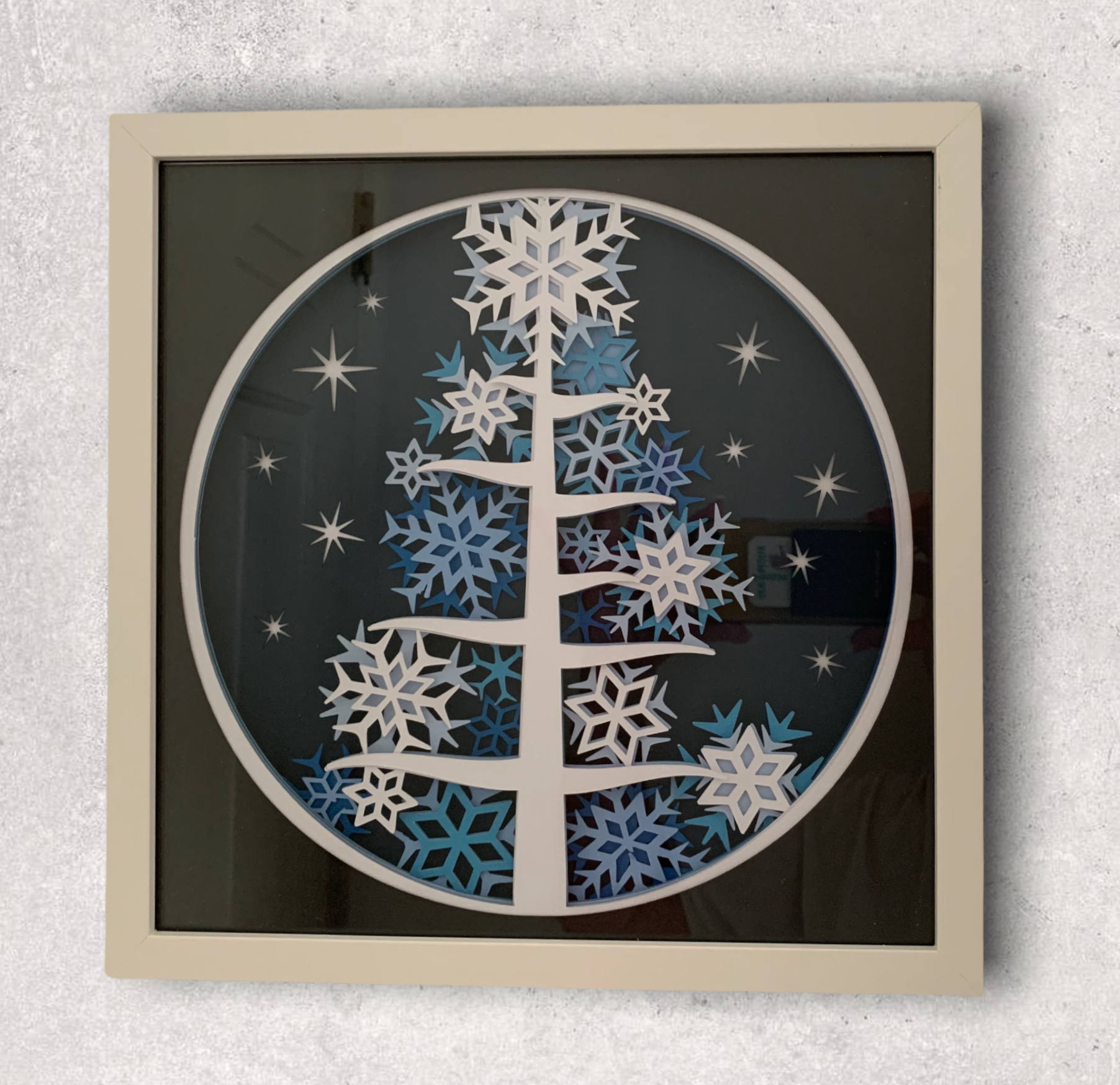 Illuminated Snowflake Tree