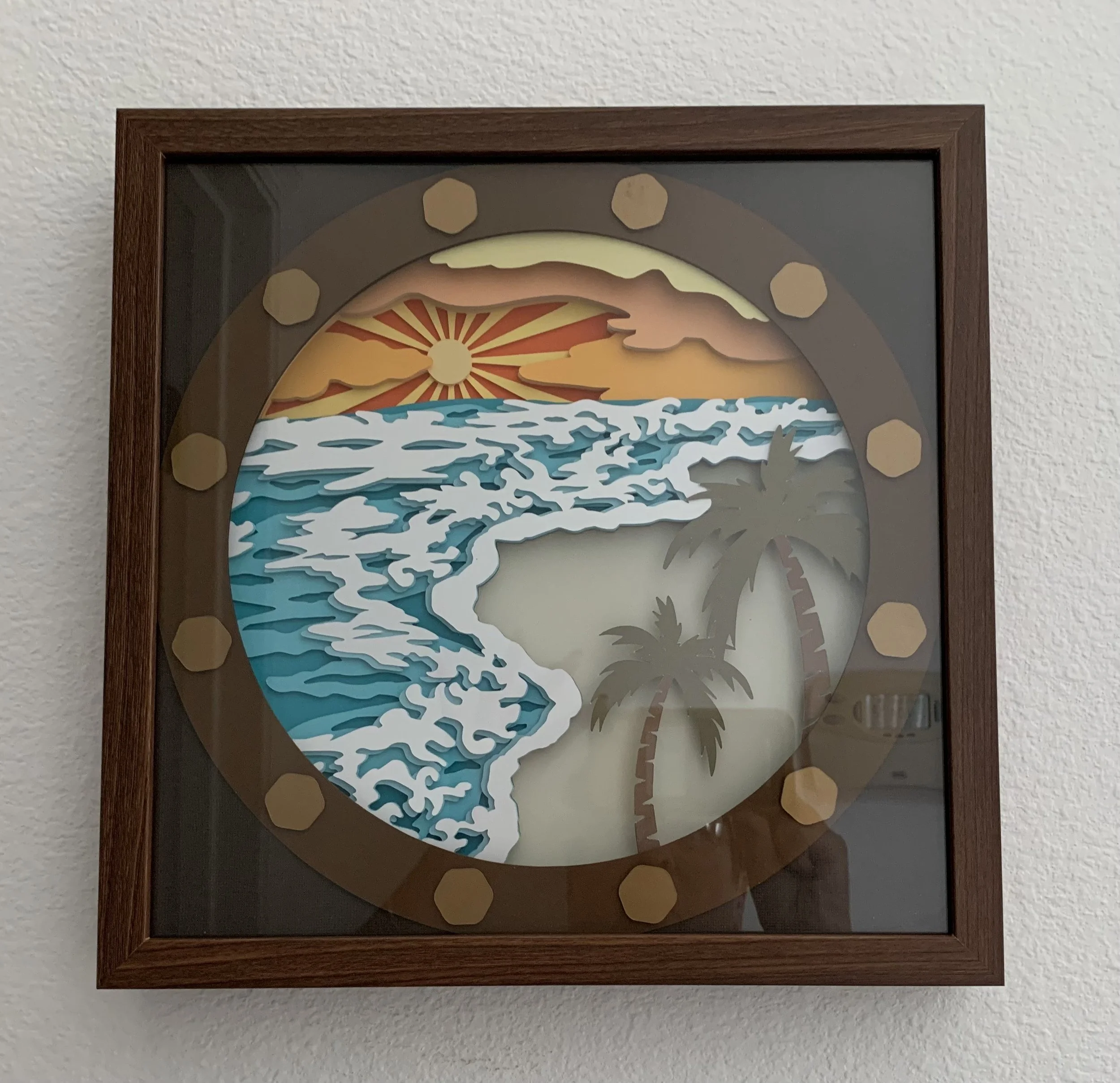 Ocean Serenity 3D Paper Art