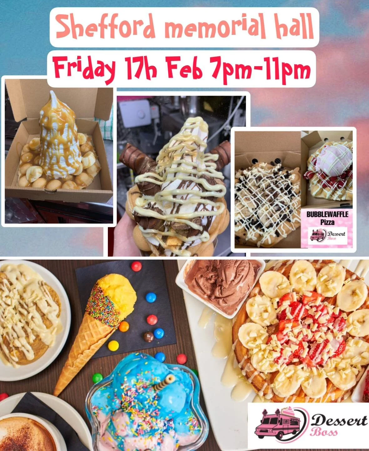 Shefford tonight!! 

We are travelling around Bedford visiting locations serving up some mouthwatering, tasty treats. Desserts, ice creams, custards, thick shakes, specialty hot chocolates, vegan and gluten free options and much more!! 

Do you know 