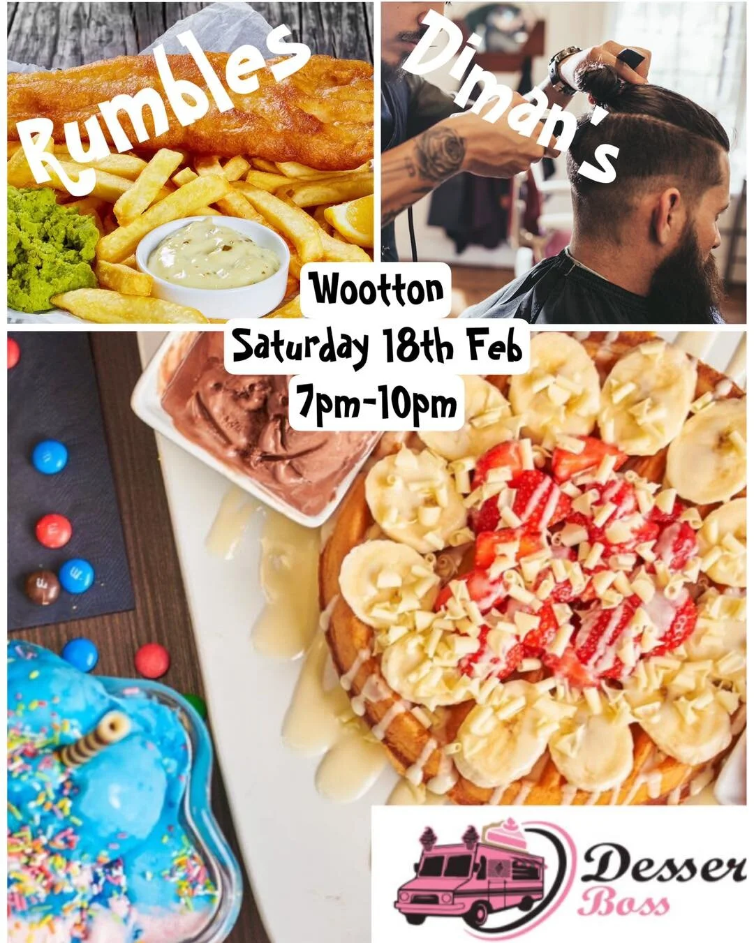 Wootton we can&rsquo;t wait to be with you again tonight! 
Bedford town centre 11am-4pm
Wootton 7pm-10pm

We are travelling around Bedford visiting locations serving up some mouthwatering, tasty treats. Desserts, ice creams, custards, thick shakes, s
