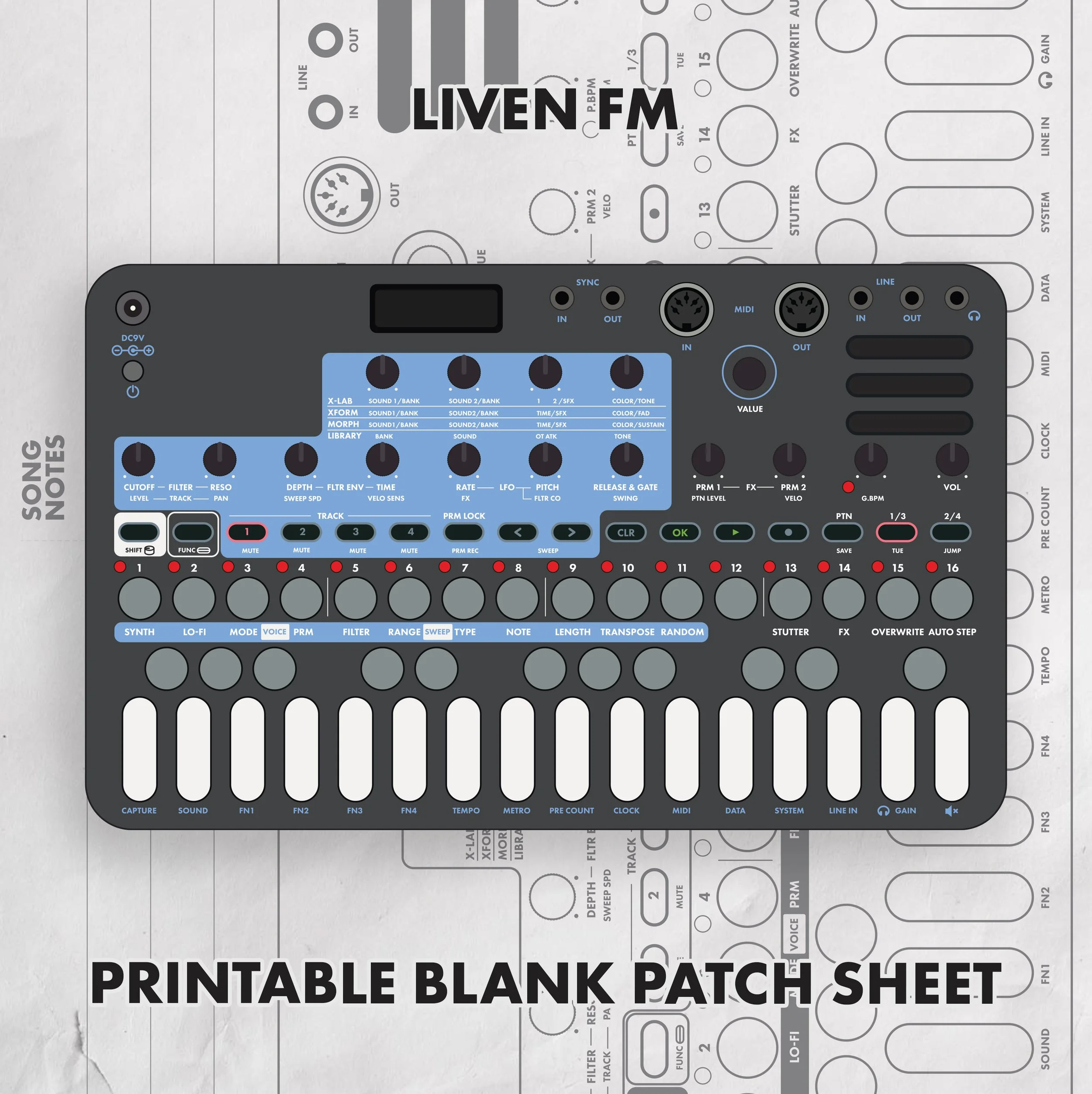 Sonicware Liven FM Printable