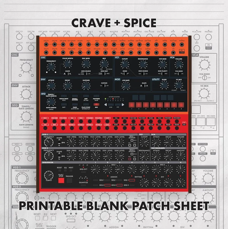 Behringer Crave + Spice Printable