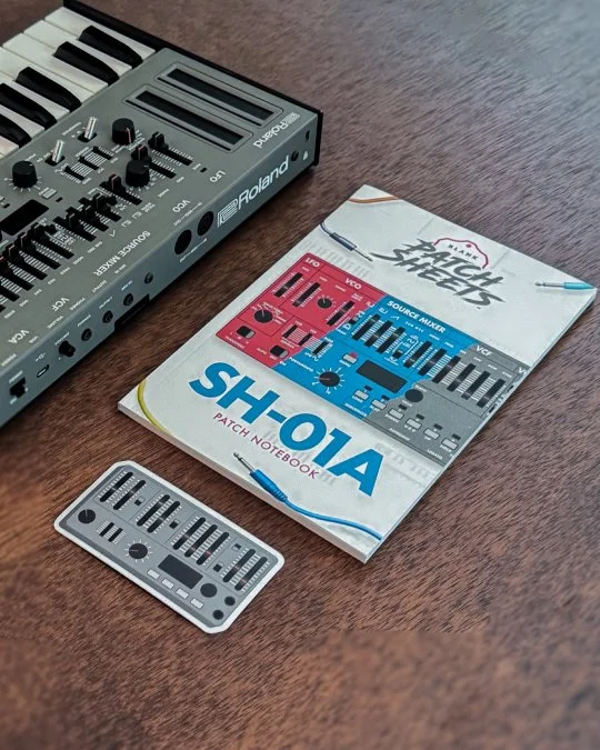 Roland SH-01A Blank Patch Sheet notebook product photo
