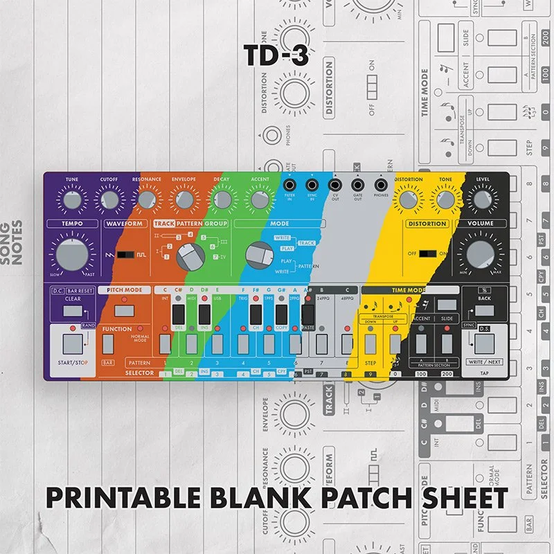 Behringer TD-3 Printable