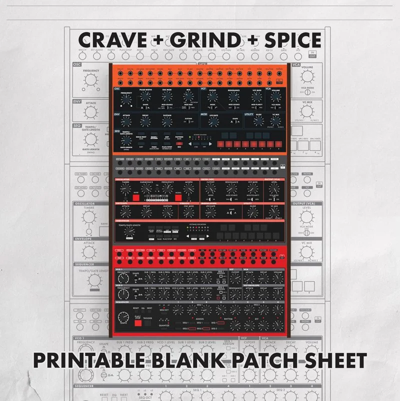 Behringer Crave + Grind + Spice Printable