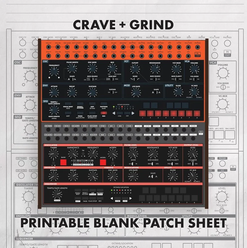 Behringer Crave + Grind Printable