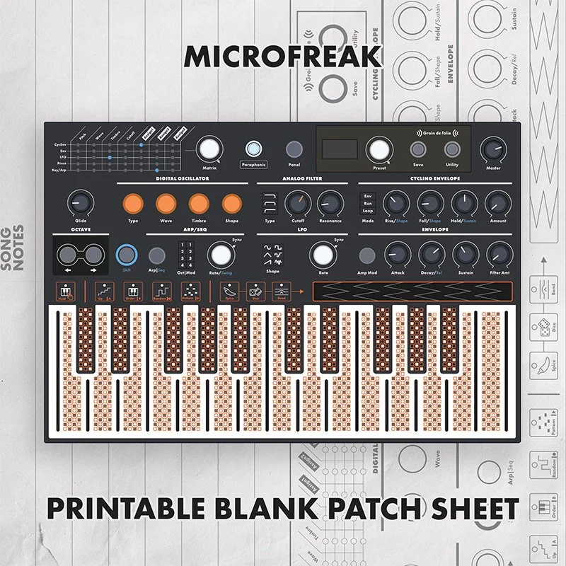 Arturia Microfreak Printable