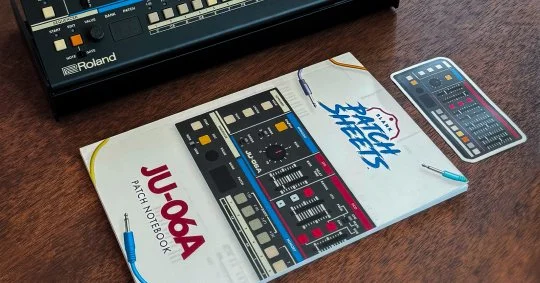 Roland JU-06a Blank Patch Sheet notebook product photo