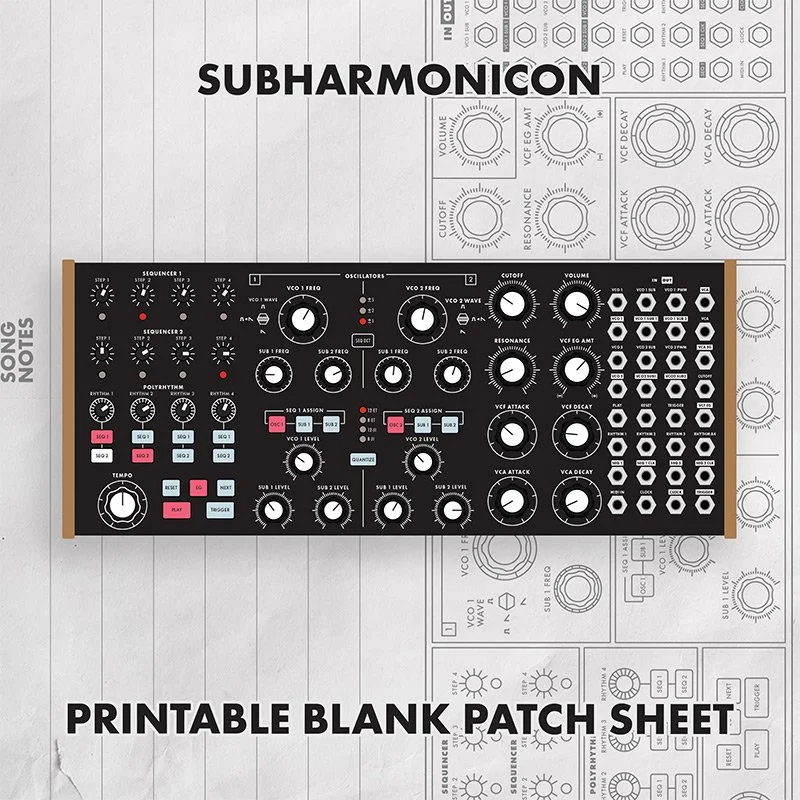 Moog Subharmonicon Printable