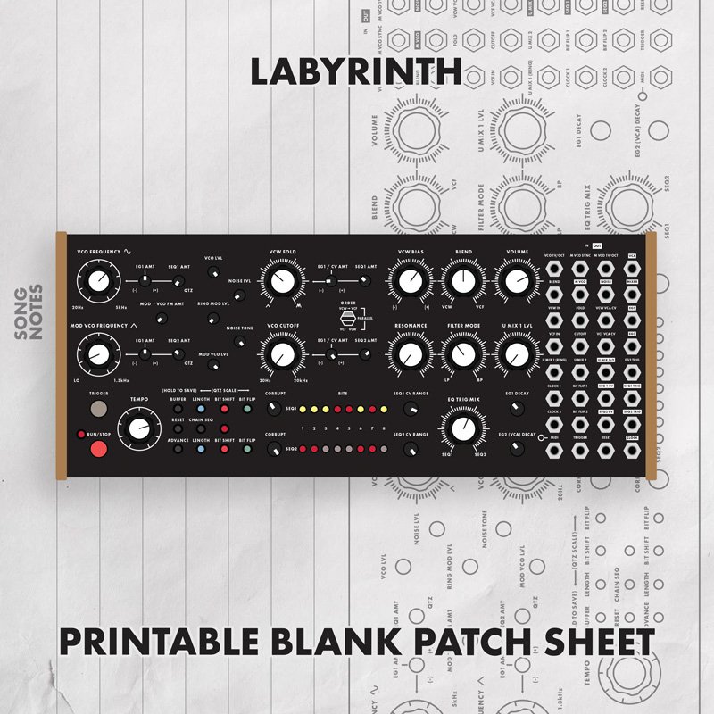 Moog Labyrinth Printable