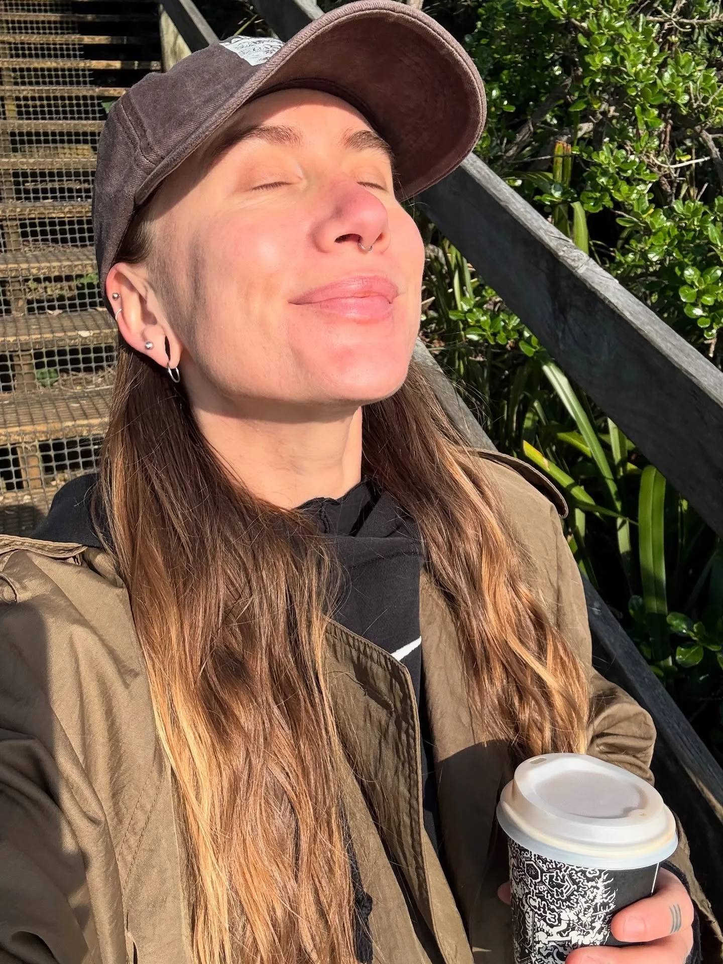 1. Actually solar powered. 🌞
2. &ldquo;Finally I saw that worrying had come to nothing. And I gave it up.&rdquo; Mary oliver wisdom always hits. A fav. 
3. Movement medicine with the girls. Love these ones to pieces. 🧡
4. 80s vintage trench coat lo