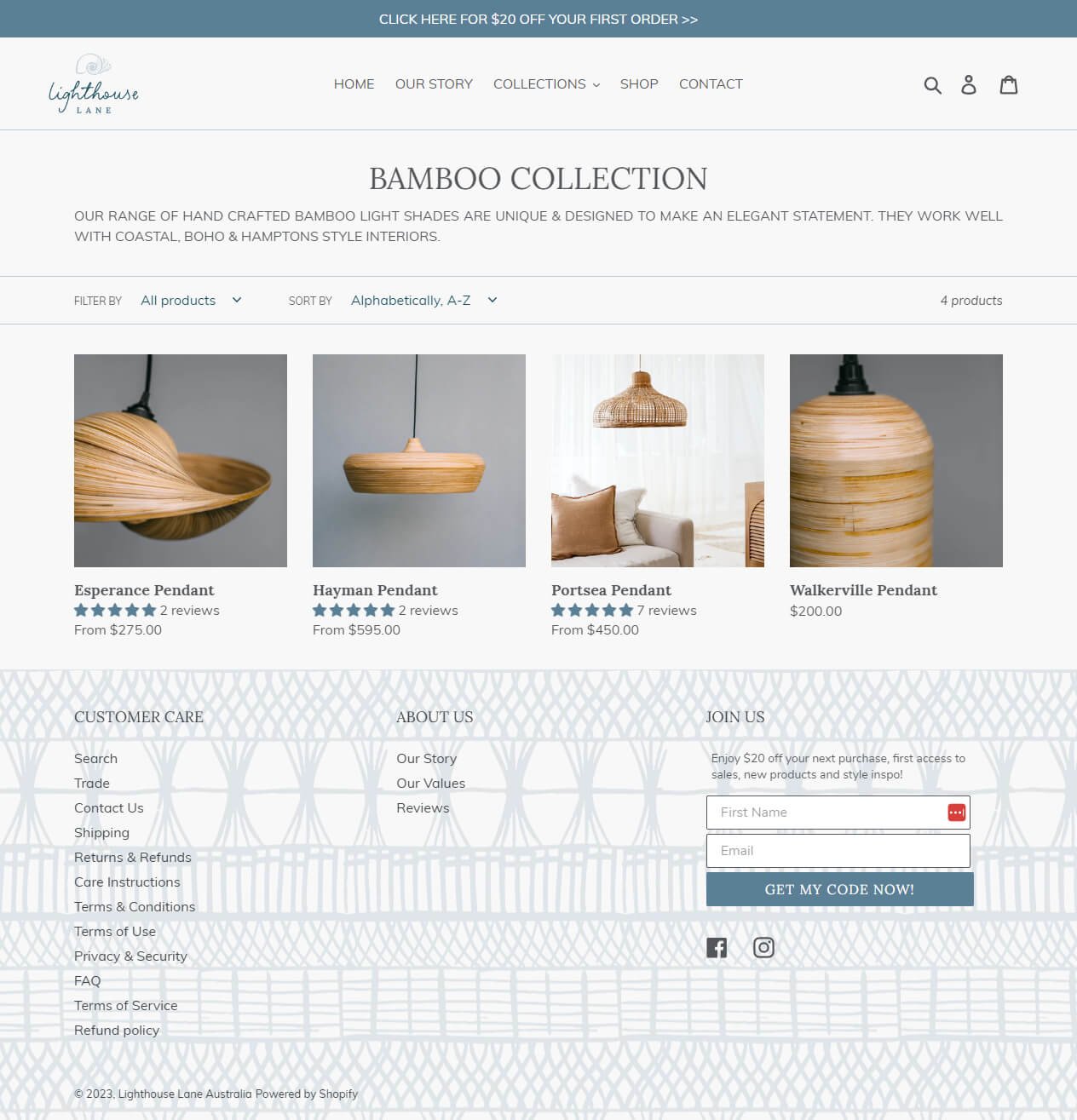 Featured Collection Page