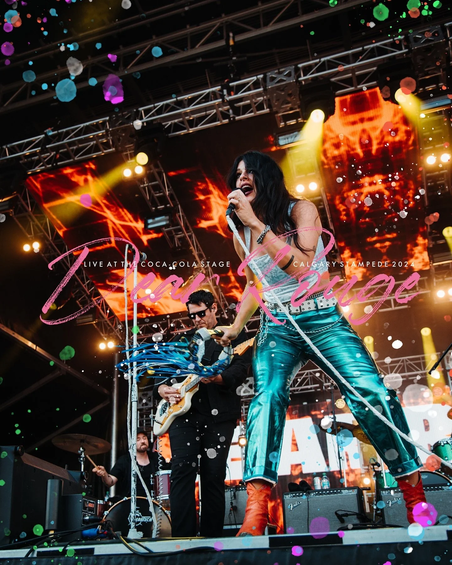 TOO CLOSE TO THE HEAT. // My favourite people in the @dearrouge camp came and destroyed the Coca-Cola stage last night! Never ending thanks for having me out once again to hang and capture the show! 👏👏

#calgary #alberta #canada #calgarystampede #s