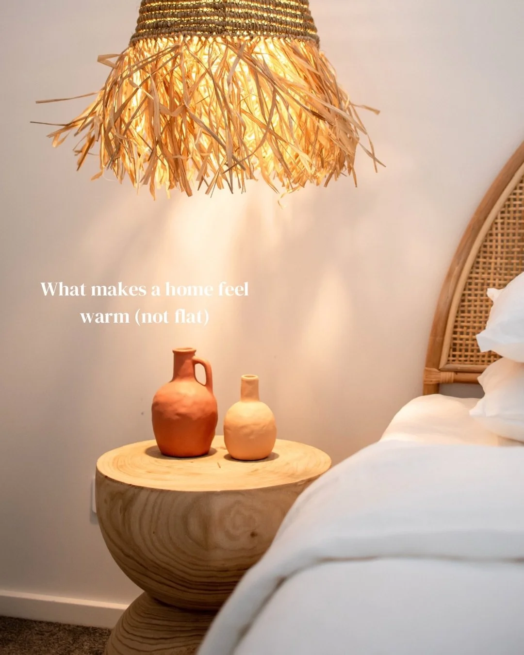 A warm home isn&rsquo;t created by adding more, it&rsquo;s created through considered layering.
⠀⠀⠀⠀⠀⠀⠀⠀⠀
In this project (House 1), the focus was on introducing natural texture, soft earthy tones, and consistency across each space to create a more c