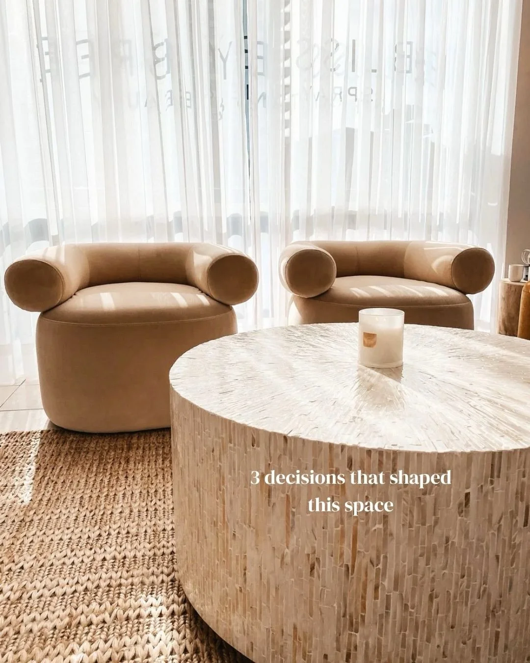 This salon was designed to feel calm, immersive, and elevated, not just visually, but in how it&rsquo;s experienced.
The same principles I apply to homes were used here: layering texture, refining the palette, and designing the space to feel cohesive