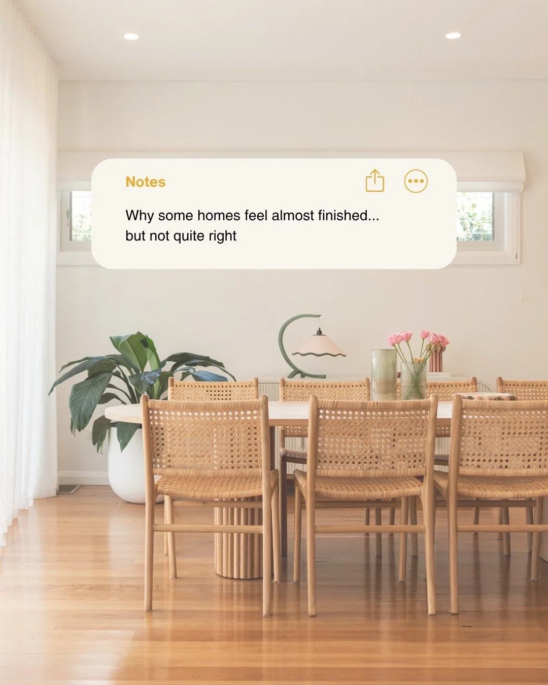 Almost finished, but not quite right?
It&rsquo;s rarely about needing more furniture.
It&rsquo;s usually the styling layer, how tone, material and layout work together as a whole. When those elements are resolved, a space shifts from feeling close to